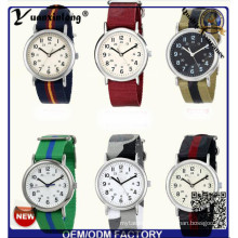 Yxl-123 Einfache Design Nylon Nato Damen Kleid Uhr Quarz Sport Casual Armbanduhr Dame Vogue Männer Uhren Fabrik